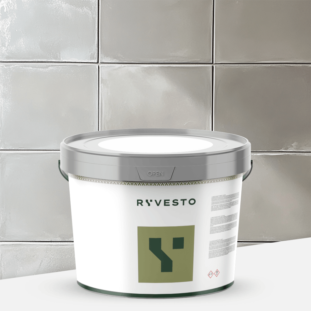 ryvesto waterfinish 1k plus satin - ral 7038 grigio agata - finitura acrilpoliuretanica idrodiluibile monocomponente a base di resine sintetiche modificate - kg 5,5 - foto 1