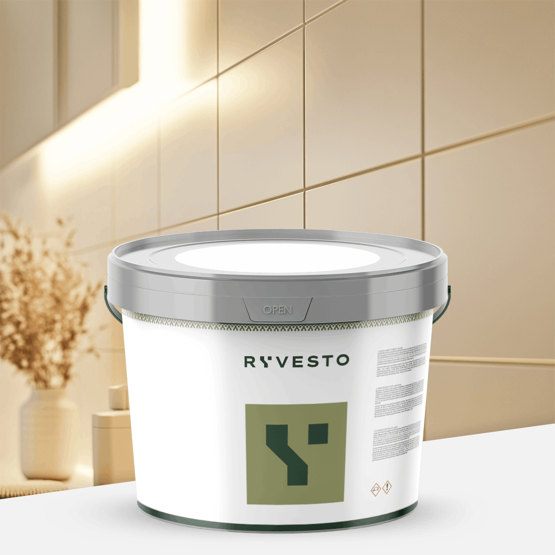 ryvesto waterfinish 1k plus satin - ral 9001 bianco crema - finitura acrilpoliuretanica idrodiluibile monocomponente a base di resine sintetiche modificate - kg 5,5 - foto 1