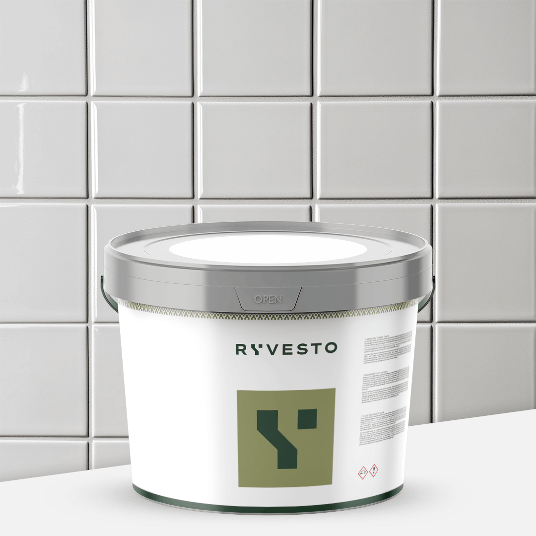 ryvesto waterfinish 1k plus satin - ral 9002 bianco grigiastro - finitura acrilpoliuretanica idrodiluibile monocomponente a base di resine sintetiche modificate - kg 5,5 - foto 1