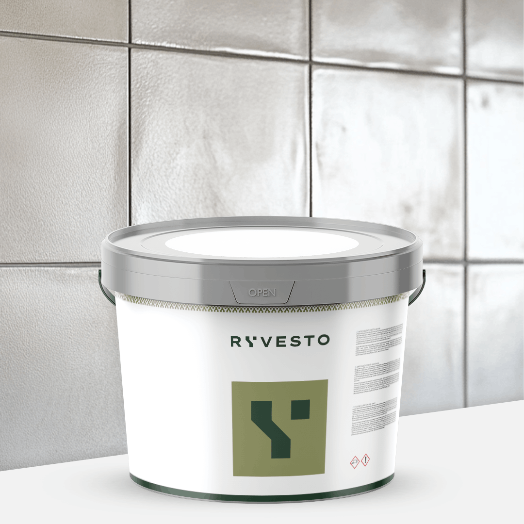 ryvesto waterfinish 1k plus satin - ral 7033 grigio cemento - finitura acrilpoliuretanica idrodiluibile monocomponente a base di resine sintetiche modificate - kg 5,5 - foto 1