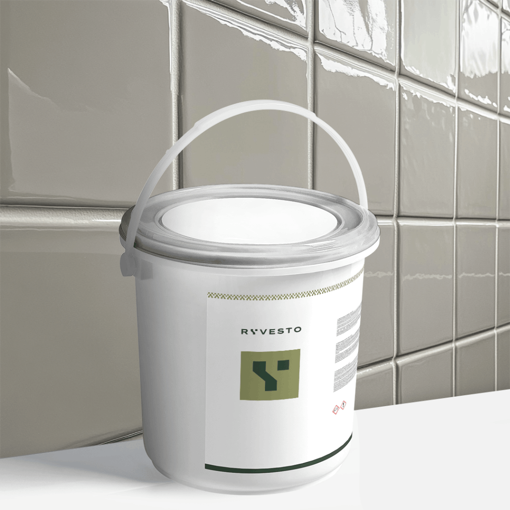 ryvesto waterfinish 1k plus semi-shiny - ral 7000 grigio vaio - finitura acrilpoliuretanica idrodiluibile monocomponente a base di resine sintetiche modificate - kg 1,1 - foto 1