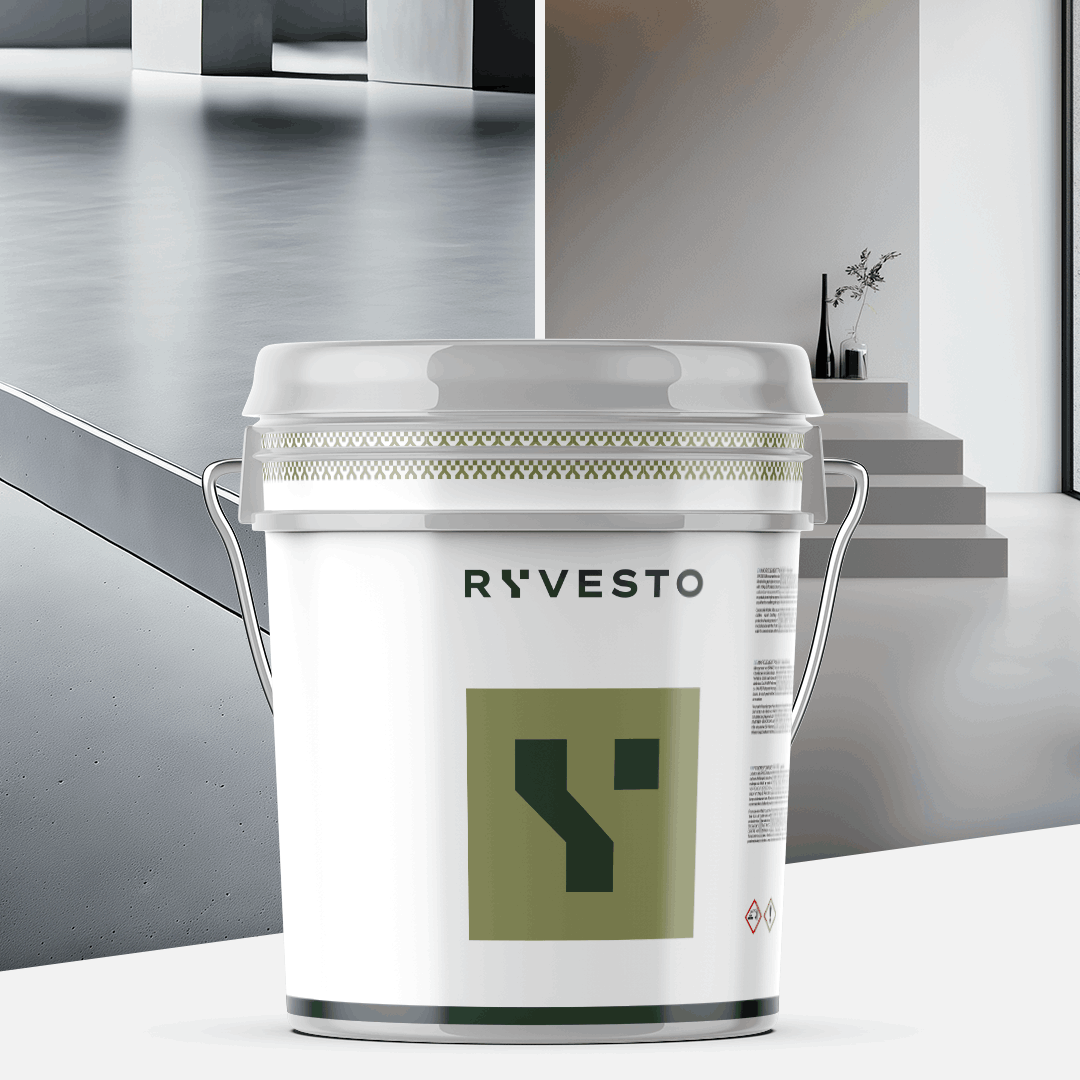 ryvesto monokem g - kolor - ral 7000 grigio vaio - resina acrilica monocomponente spatolabile - grana grossa - kg 21 - foto 1