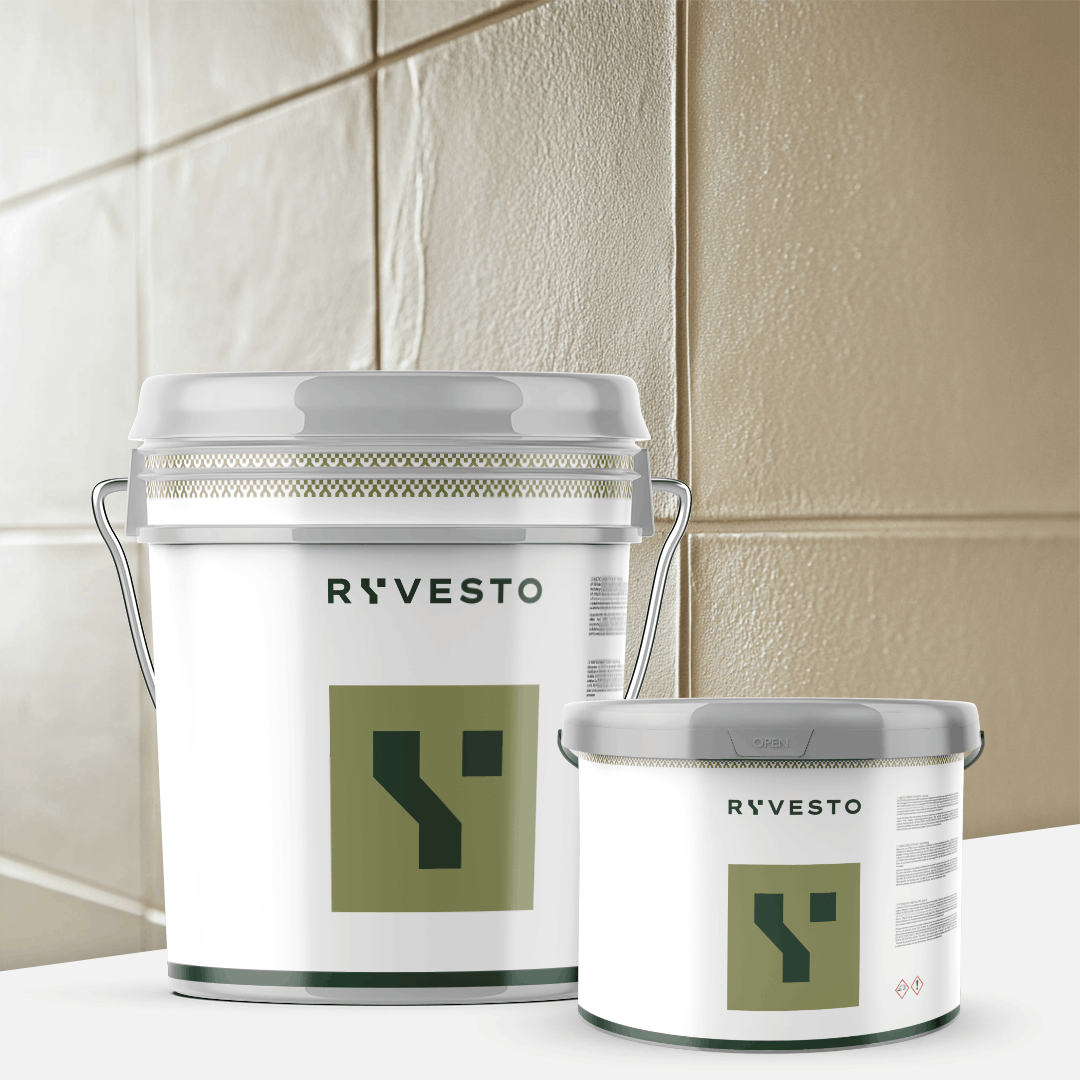 ryvesto waterfinish 2k plus matt (a+b) - ral 1014 avorio - finitura poliuretanica idrodiluibile bicomponente a base di resine sintetiche modificate - kg 6 - a (5,5 kg) + b (0,5 kg) - foto 1