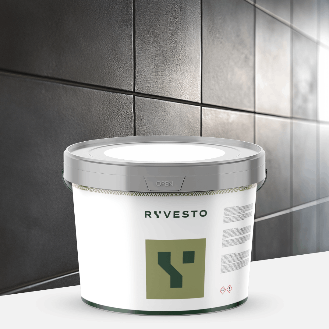 ryvesto waterfinish 1k plus semi-shiny - ral 7012 grigio basalto - finitura acrilpoliuretanica idrodiluibile monocomponente a base di resine sintetiche modificate - kg 5,5 - foto 1