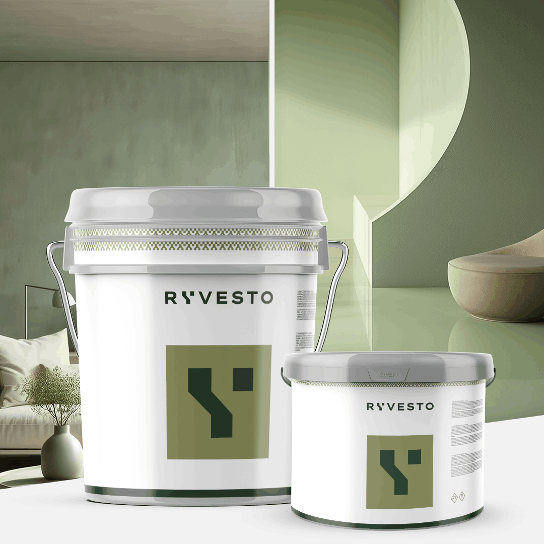 ryvesto waterfinish 2k plus matt (a+b) - ral 6021 verde pallido - finitura poliuretanica idrodiluibile bicomponente a base di resine sintetiche modificate - kg 6 - a (5,5 kg) + b (0,5 kg) - foto 4