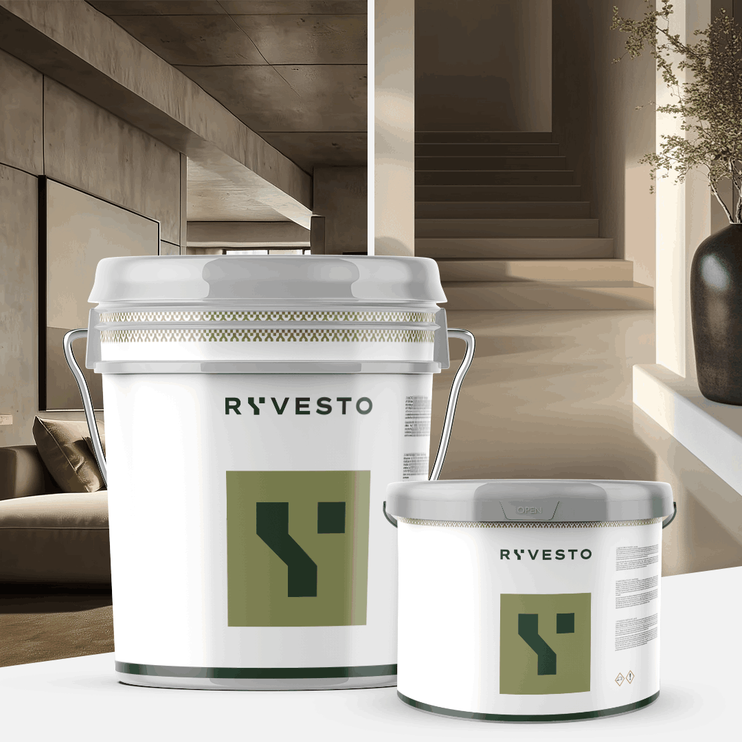 ryvesto waterfinish 2k plus matt (a+b) - ral 7006 grigio beige - finitura poliuretanica idrodiluibile bicomponente a base di resine sintetiche modificate - kg 6 - a (5,5 kg) + b (0,5 kg) - foto 3