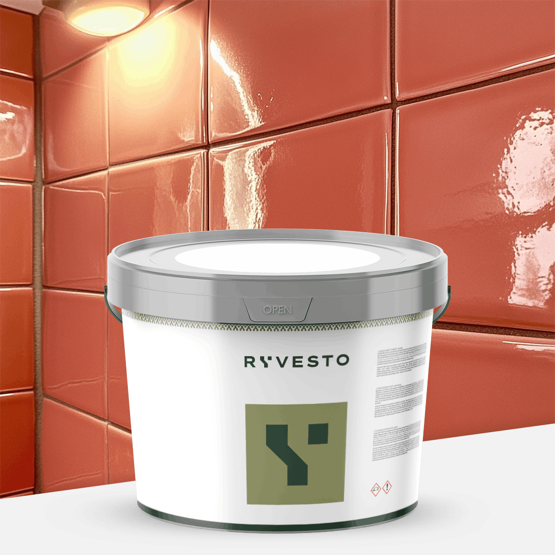 ryvesto waterfinish 1k plus semi-shiny - ral 3012 rosso beige - finitura acrilpoliuretanica idrodiluibile monocomponente a base di resine sintetiche modificate - kg 5,5 - foto 1