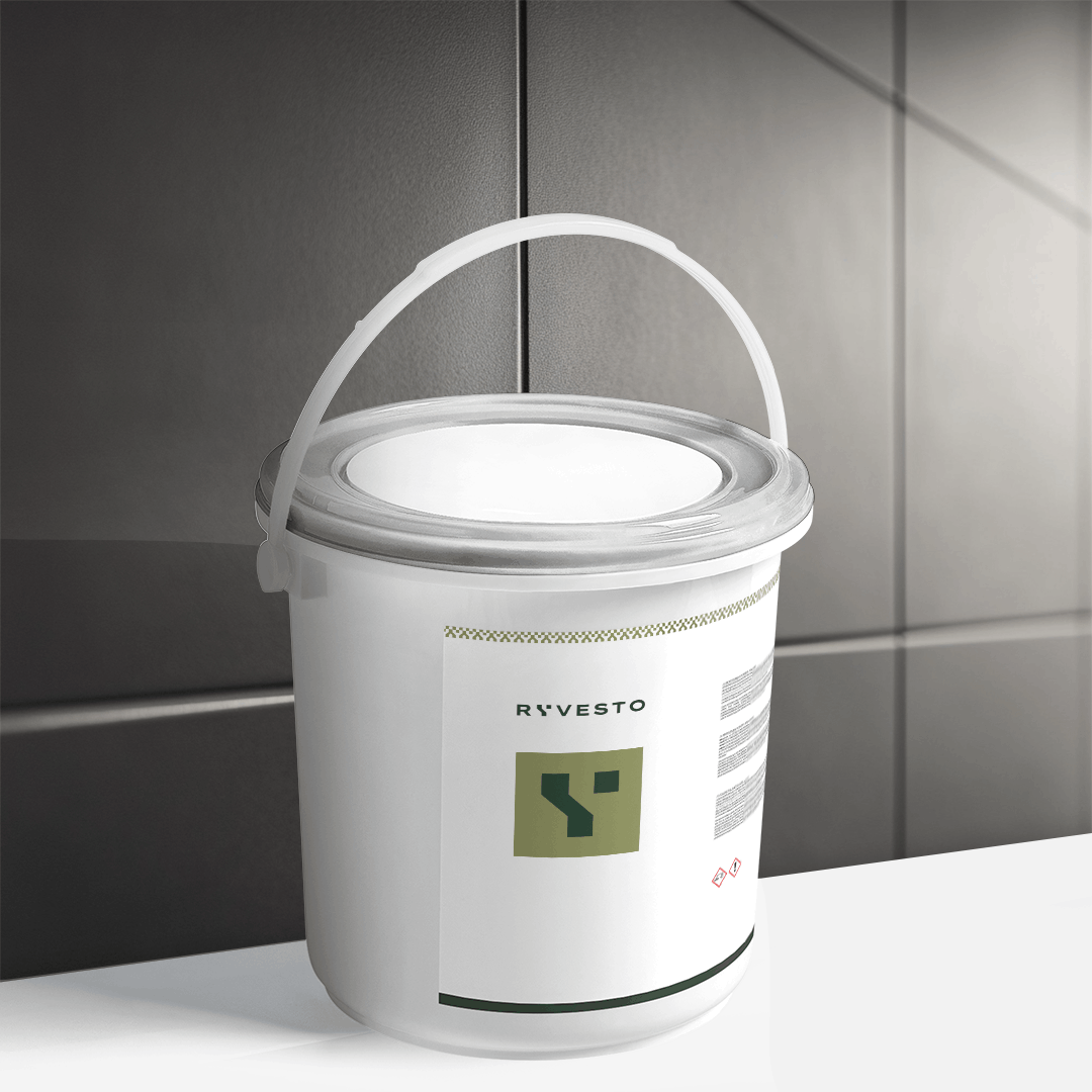 ryvesto waterfinish 1k plus matt - ral 7012 grigio basalto - finitura acrilpoliuretanica idrodiluibile monocomponente a base di resine sintetiche modificate - kg 1,1 - foto 1