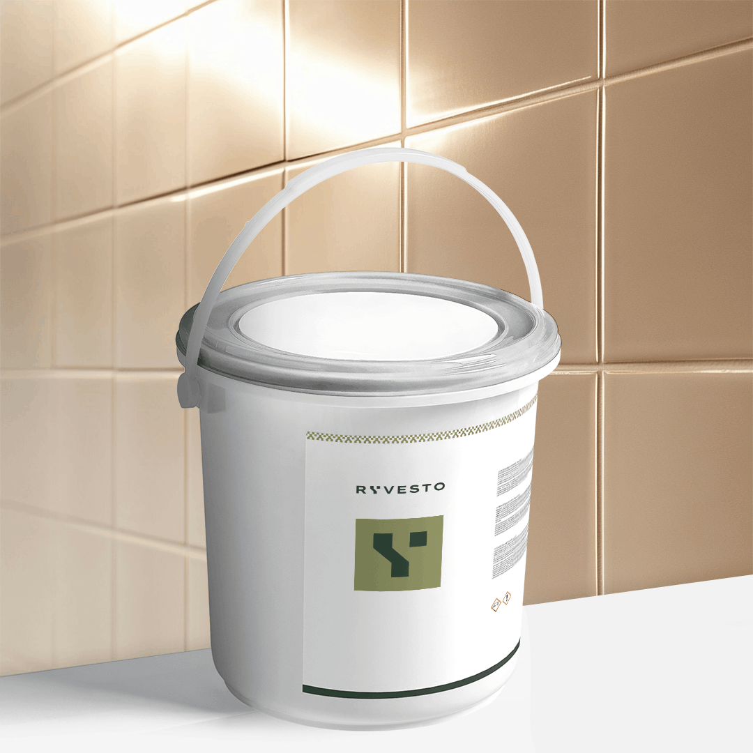 ryvesto waterfinish 1k plus satin - ral 1014 avorio - finitura acrilpoliuretanica idrodiluibile monocomponente a base di resine sintetiche modificate - kg 1,1 - foto 1