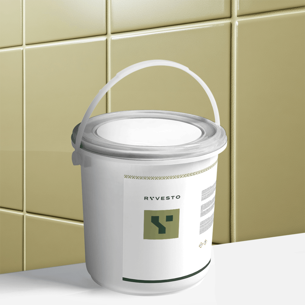 ryvesto waterfinish 1k plus satin - ral 1000 beige verdastro - finitura acrilpoliuretanica idrodiluibile monocomponente a base di resine sintetiche modificate - kg 1,1 - foto 1