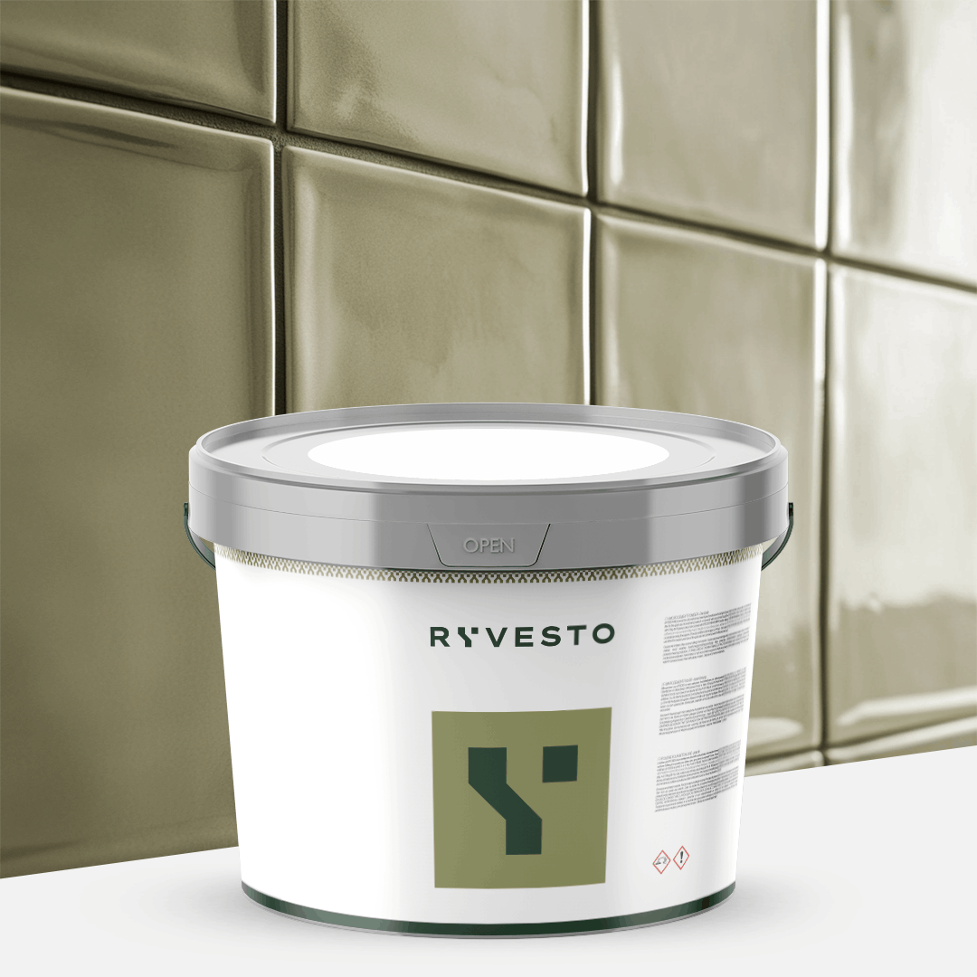 ryvesto waterfinish 1k plus semi-shiny - ral 6006 oliva grigiastro - finitura acrilpoliuretanica idrodiluibile monocomponente a base di resine sintetiche modificate - kg 5,5 - foto 1