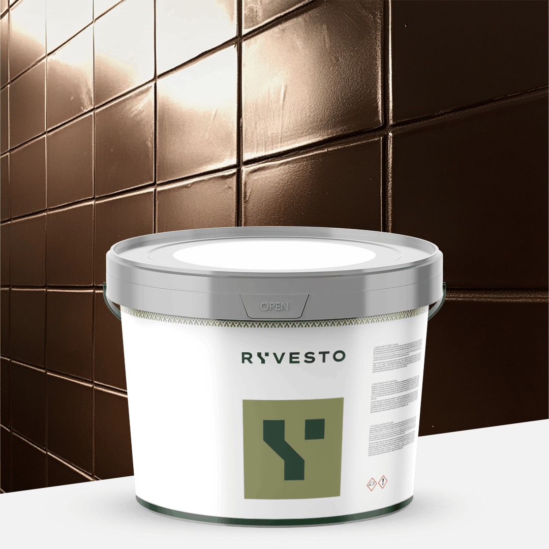 ryvesto waterfinish 1k plus semi-shiny - ral 8017 marrone cioccolata - finitura acrilpoliuretanica idrodiluibile monocomponente a base di resine sintetiche modificate - kg 5,5 - foto 1