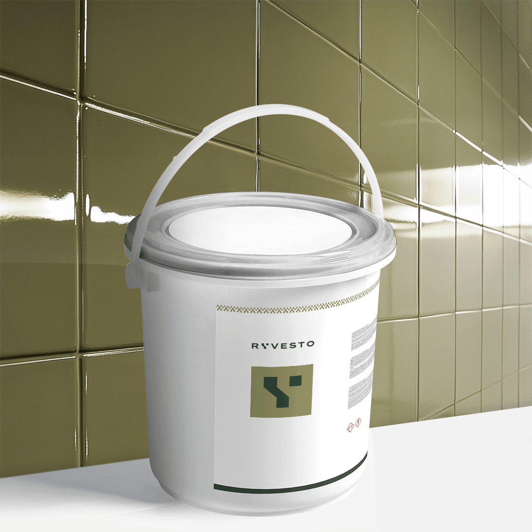 ryvesto waterfinish 1k plus semi-shiny - ral 7002 grigio olivastro - finitura acrilpoliuretanica idrodiluibile monocomponente a base di resine sintetiche modificate - kg 1,1 - foto 1