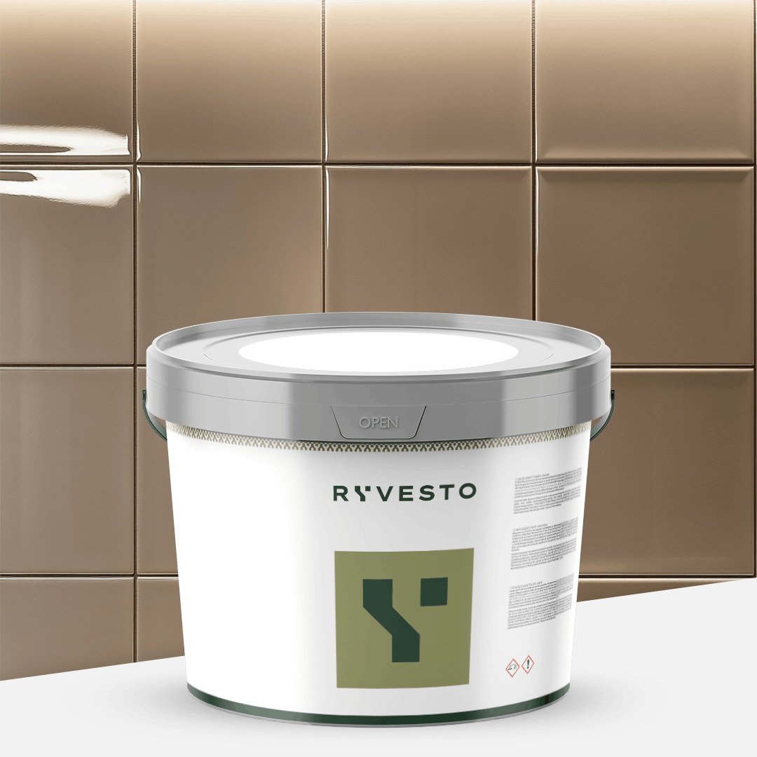 ryvesto waterfinish 1k plus semi-shiny - ral 7006 grigio beige - finitura acrilpoliuretanica idrodiluibile monocomponente a base di resine sintetiche modificate - kg 5,5 - foto 1