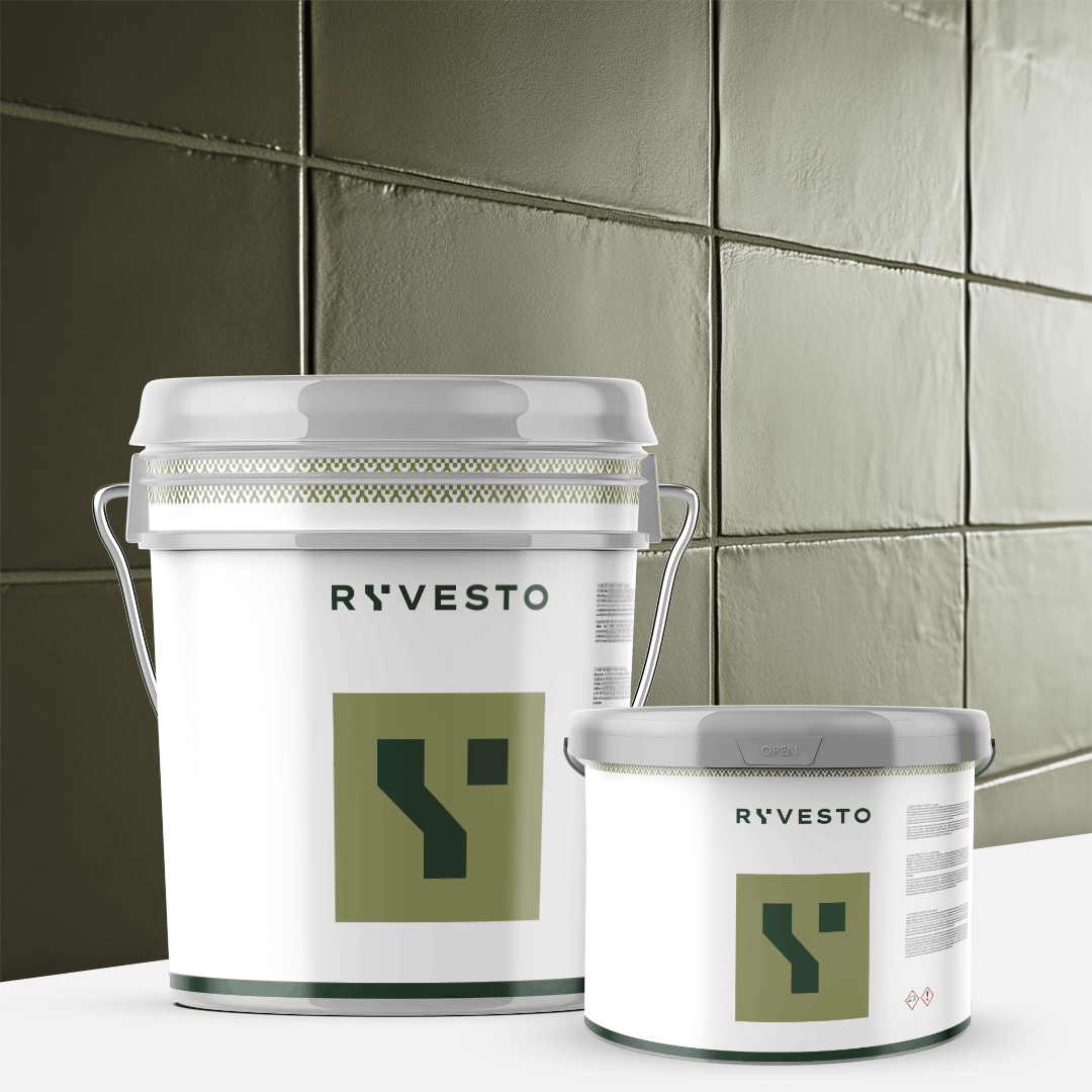 ryvesto waterfinish 2k plus matt (a+b) - ral 6006 oliva grigiastro - finitura poliuretanica idrodiluibile bicomponente a base di resine sintetiche modificate - kg 1,2 - a (1,1 kg) + b (0,1 kg) - foto 1