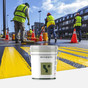Markingroad - vernice base acqua per segnaletica orizzontale. colore giallo - kg 20