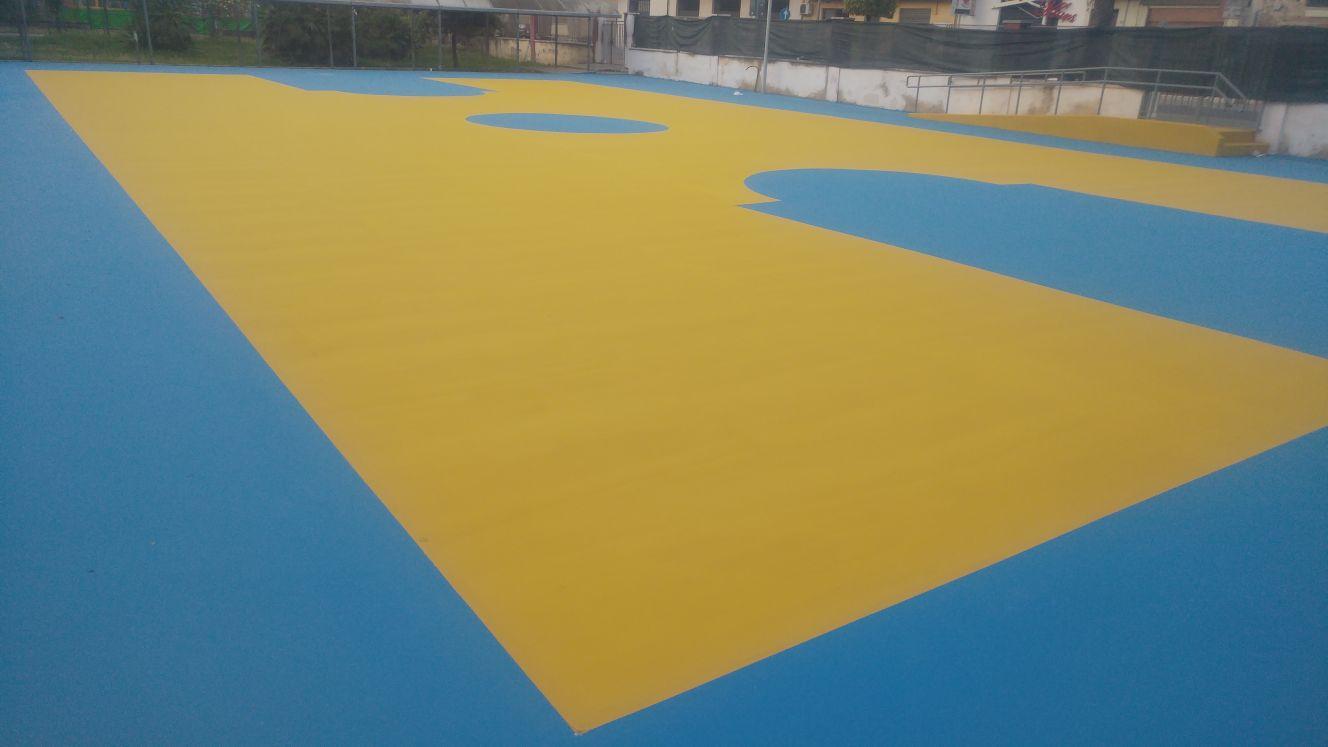 ryvesto tennys finish resina - rivestimento di finitura pedonabile per campi sportivi.  colori: rosso - kg 5 - foto 4