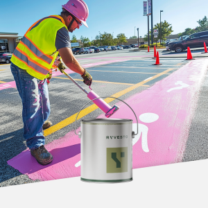 Parkingline 200 - vernice sintetica specifica per segnaletica orizzontale. colore: rosa - kg 5