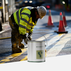 Parkingline 300 - vernice sintetica rifrangente per segnaletica stradale. colore giallo - kg 5