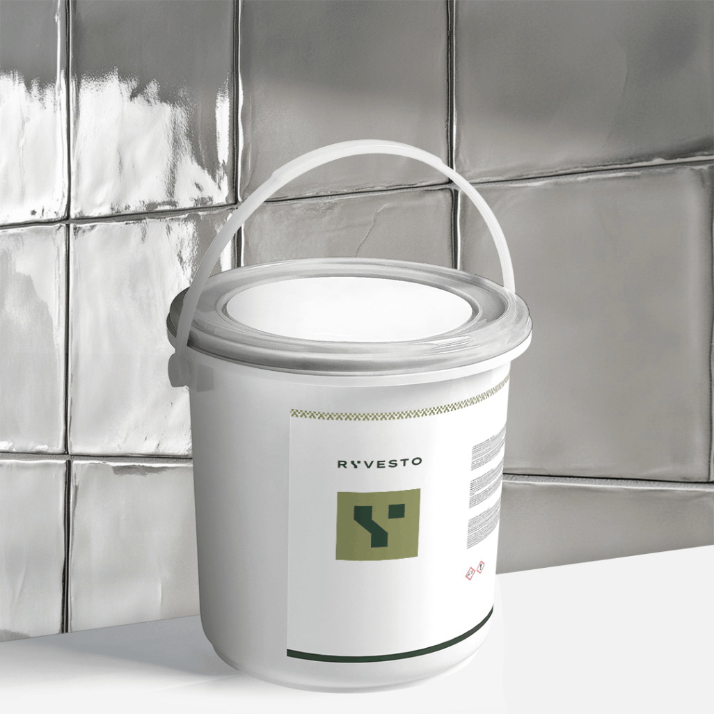 ryvesto waterfinish 1k plus semi-shiny - ral 7038 grigio agata - finitura acrilpoliuretanica idrodiluibile monocomponente a base di resine sintetiche modificate - kg 5,5 - foto 1