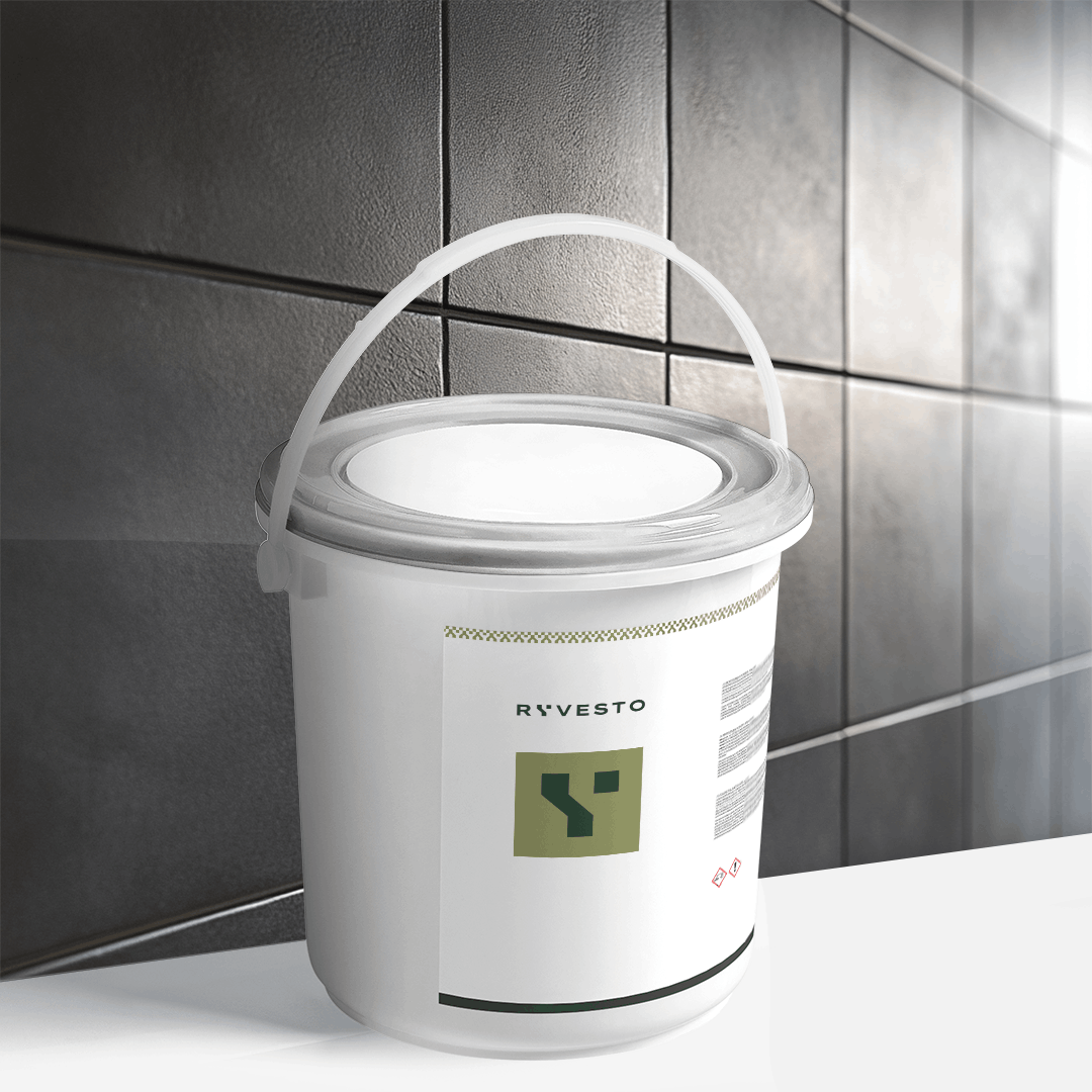 ryvesto waterfinish 1k plus semi-shiny - ral 7012 grigio basalto - finitura acrilpoliuretanica idrodiluibile monocomponente a base di resine sintetiche modificate - kg 1,1 - foto 1