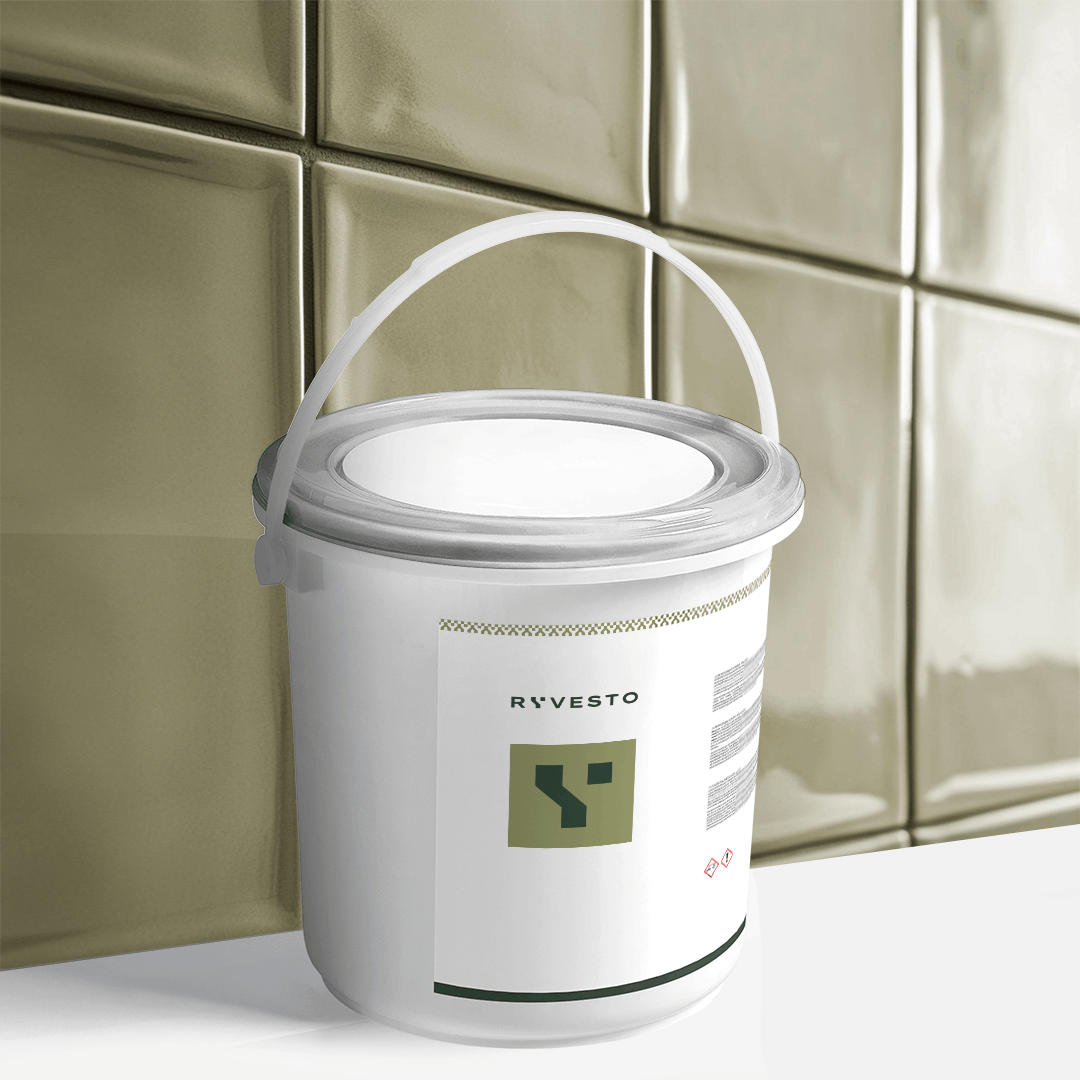 ryvesto waterfinish 1k plus semi-shiny - ral 6006 oliva grigiastro - finitura acrilpoliuretanica idrodiluibile monocomponente a base di resine sintetiche modificate - kg 1,1 - foto 1