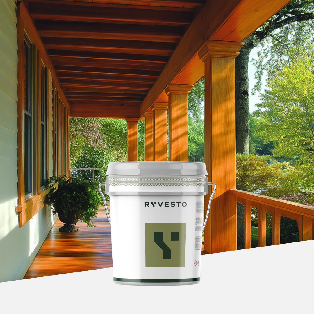 ryvesto lynpha opaca trasparente -  vernice impegnante protettiva per legno base acqua - lt 15 - foto 1