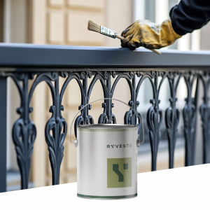 Mykafer - smalto ferromicaceo per ferro con aspetto metallizzato. colore grigio antracite - lt 2,5