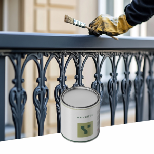 Mykafer -  smalto ferromicaceo per ferro con aspetto metallizzato. colore grigio antracite -  lt 0,75