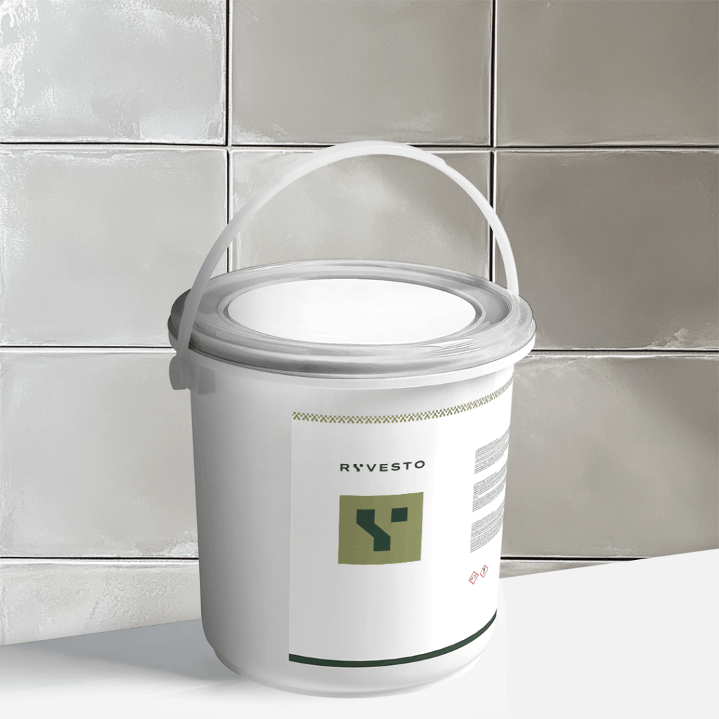 ryvesto waterfinish 1k plus satin - ral 7038 grigio agata - finitura acrilpoliuretanica idrodiluibile monocomponente a base di resine sintetiche modificate - kg 1,1 - foto 1