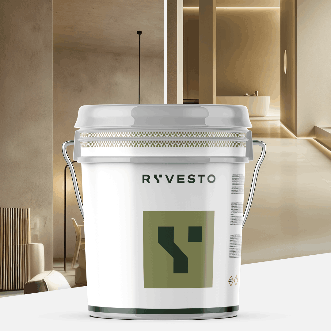ryvesto monokem f - kolor - ral 1014 avorio - resina acrilica monocomponente spatolabile - grana fina - kg 21 - foto 1