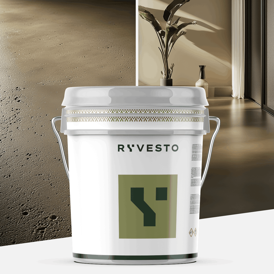 ryvesto monokem f - kolor - ral 6006 oliva grigiastro - resina acrilica monocomponente spatolabile - grana fina - kg 21 - foto 1