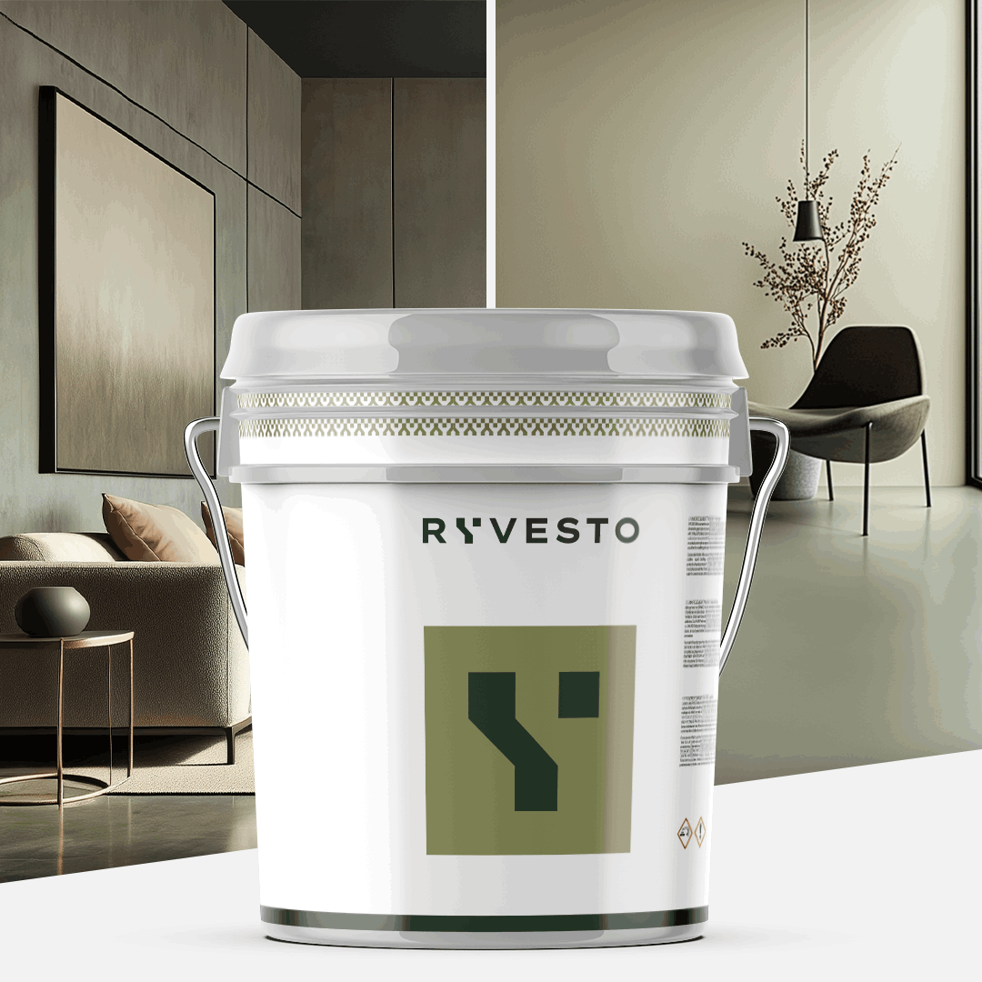 ryvesto monokem f - kolor - ral 7003 grigio muschio - resina acrilica monocomponente spatolabile - grana fina - kg 21 - foto 1