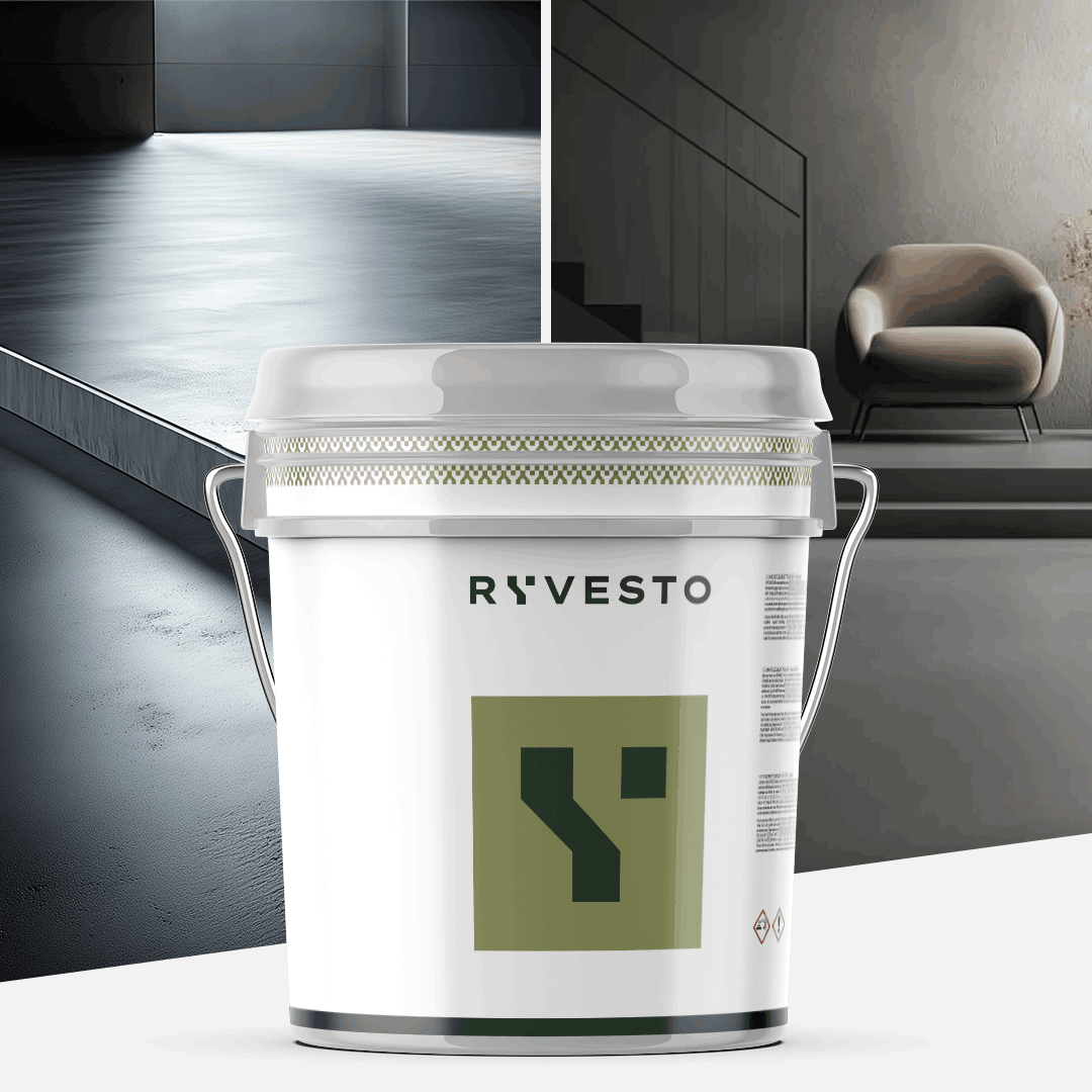 ryvesto monokem f - kolor - ral 7012 grigio basalto - resina acrilica monocomponente spatolabile - grana fina - kg 21 - foto 1