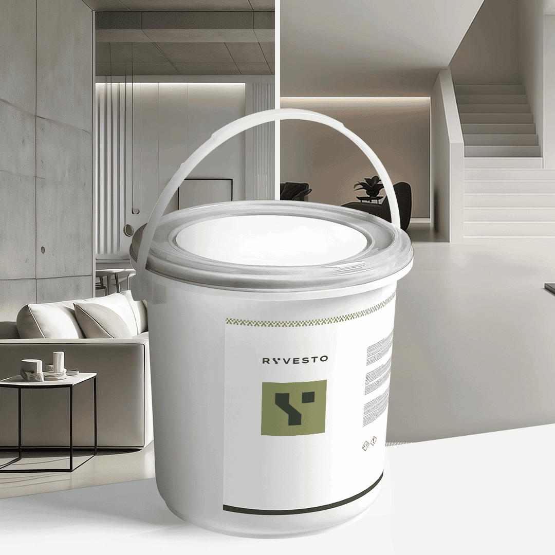 ryvesto monokem f - kolor - ral 9010 bianco puro - resina acrilica monocomponente spatolabile - grana fina - kg 1,2 - foto 1