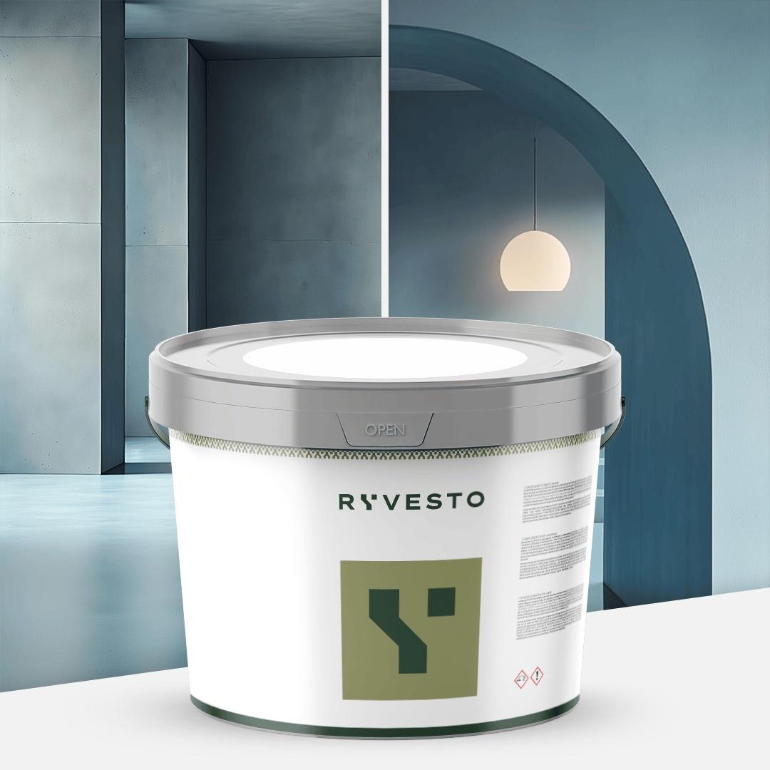 ryvesto monokem f - kolor - ral 5023 blu distante - resina acrilica monocomponente spatolabile - grana fina - kg 5,5 - foto 1