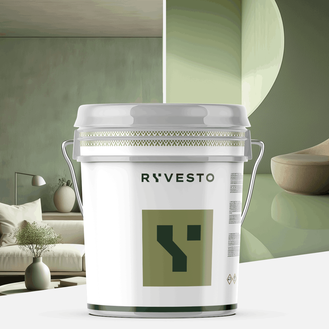 ryvesto monokem f - kolor - ral 6021 verde pallido - resina acrilica monocomponente spatolabile - grana fina - kg 21 - foto 1