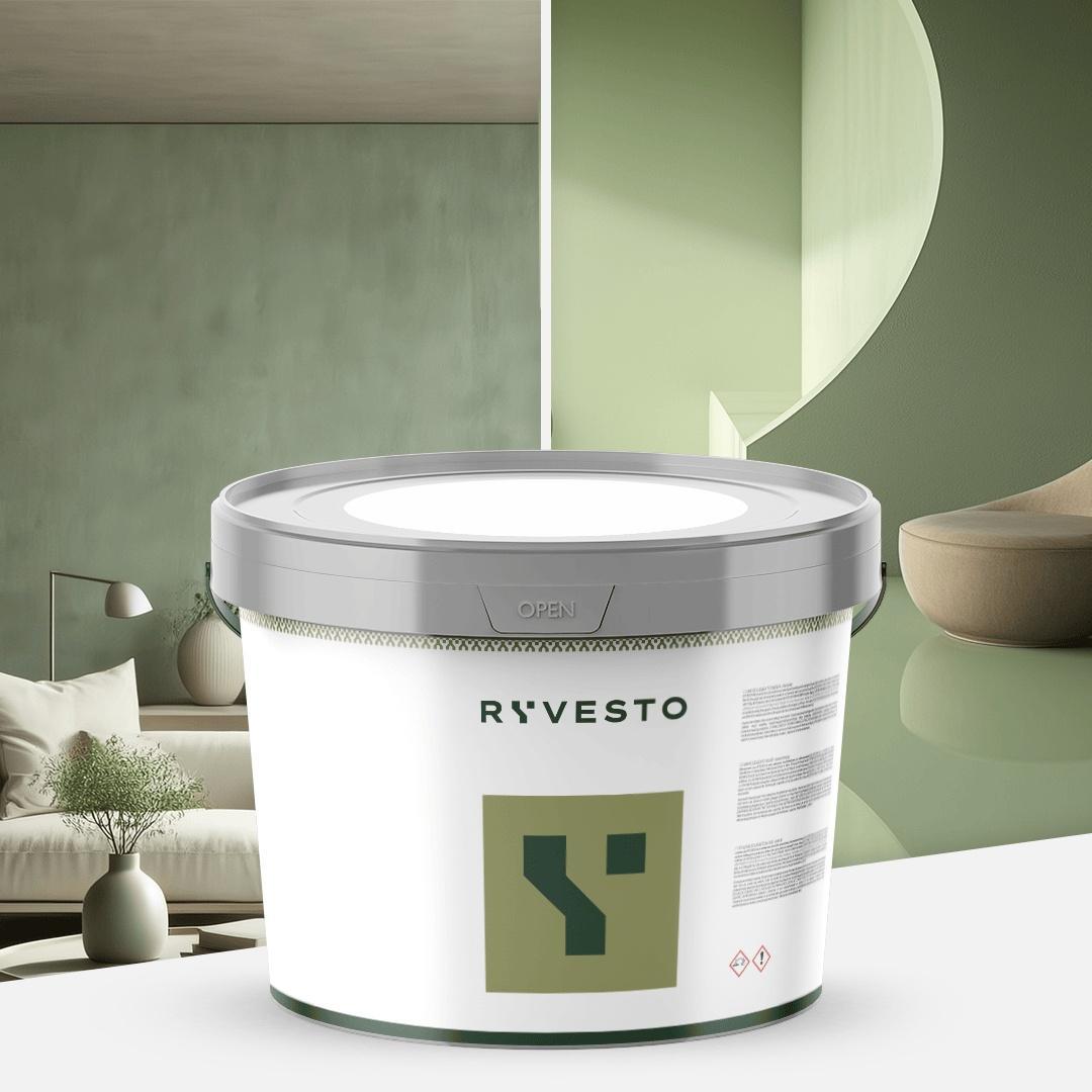 ryvesto monokem f - kolor - ral 6021 verde pallido - resina acrilica monocomponente spatolabile - grana fina - kg 5,5 - foto 1