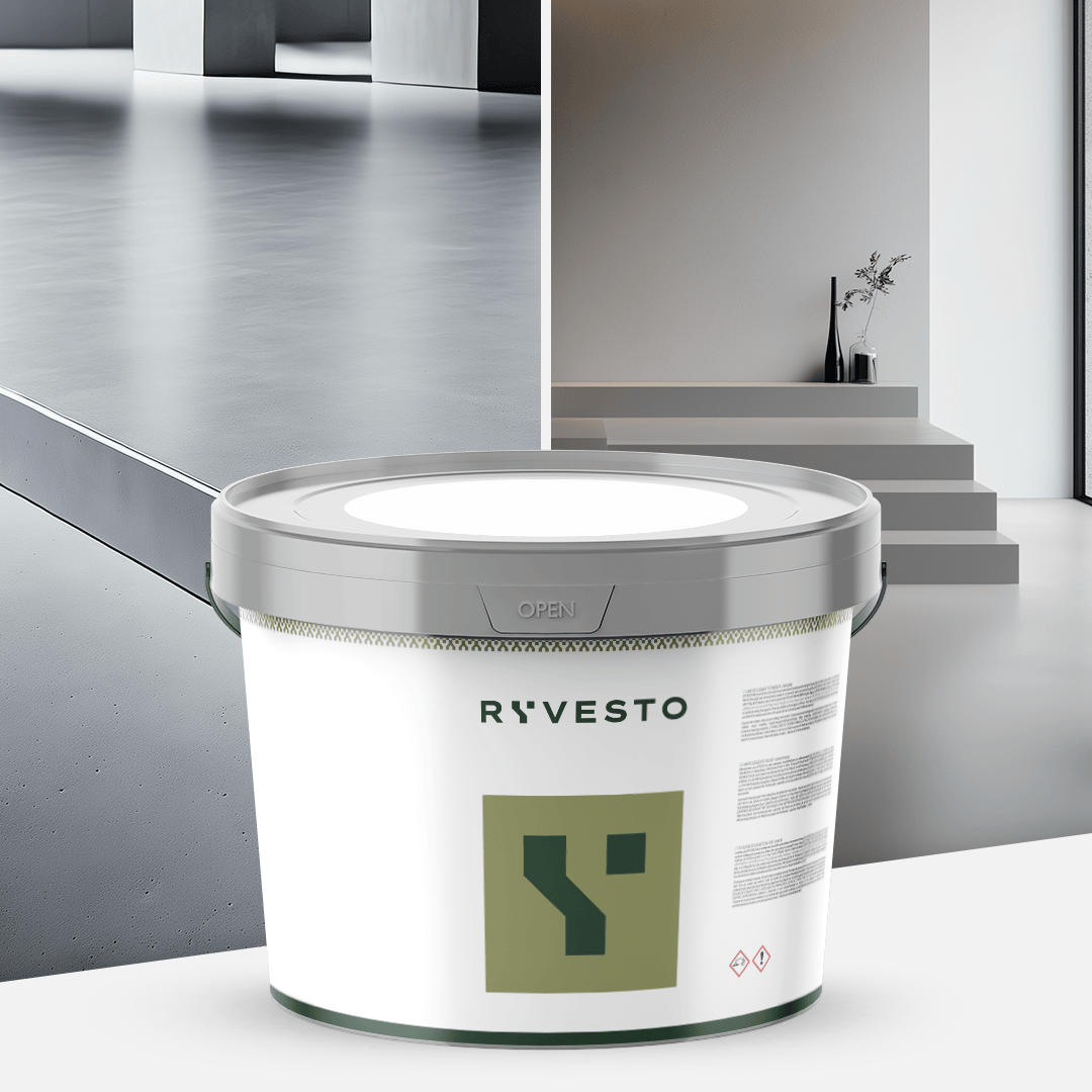 ryvesto monokem f - kolor - ral 7000 grigio vaio - resina acrilica monocomponente spatolabile - grana fina - kg 5,5 - foto 1