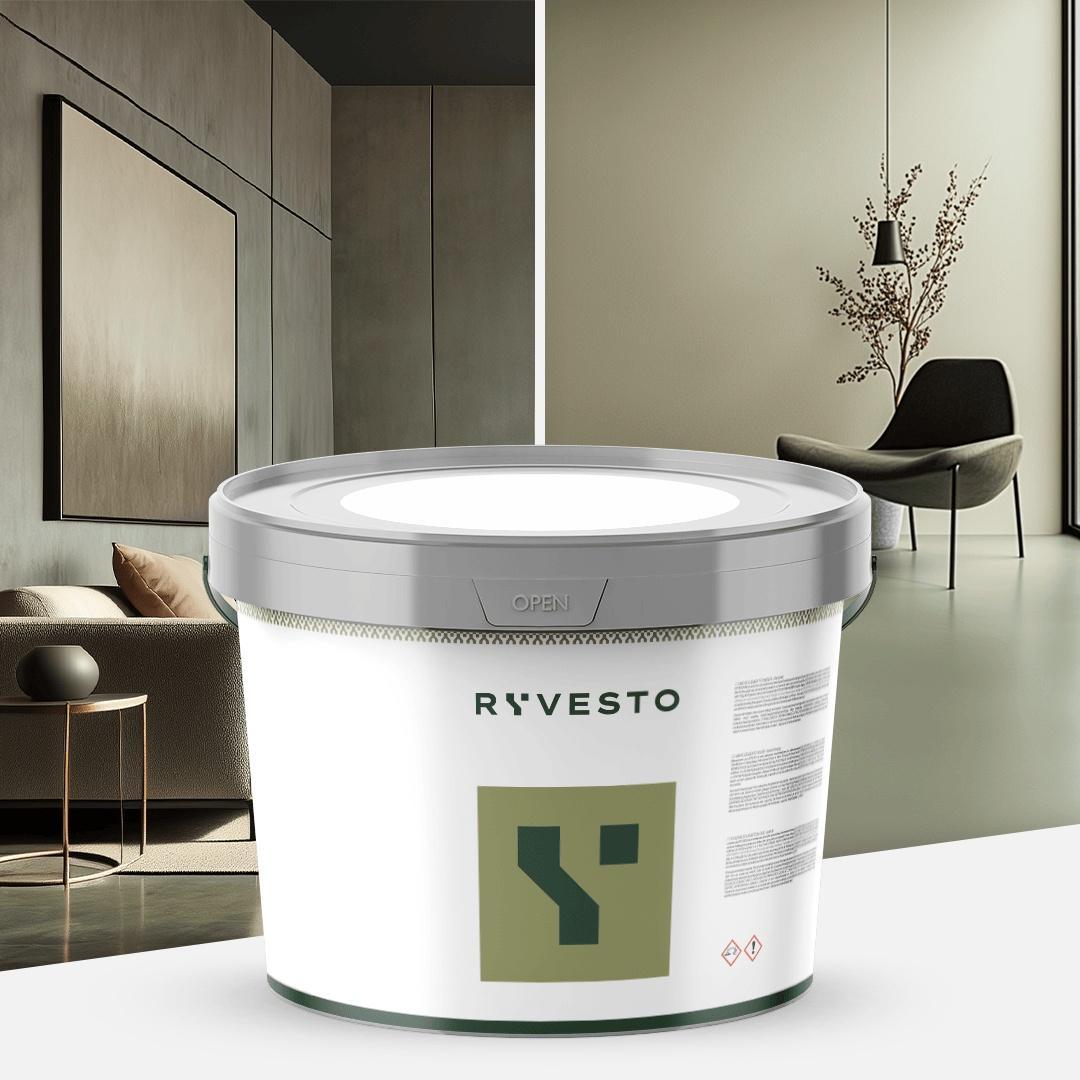 ryvesto monokem f - kolor - ral 7003 grigio muschio - resina acrilica monocomponente spatolabile - grana fina - kg 5,5 - foto 1