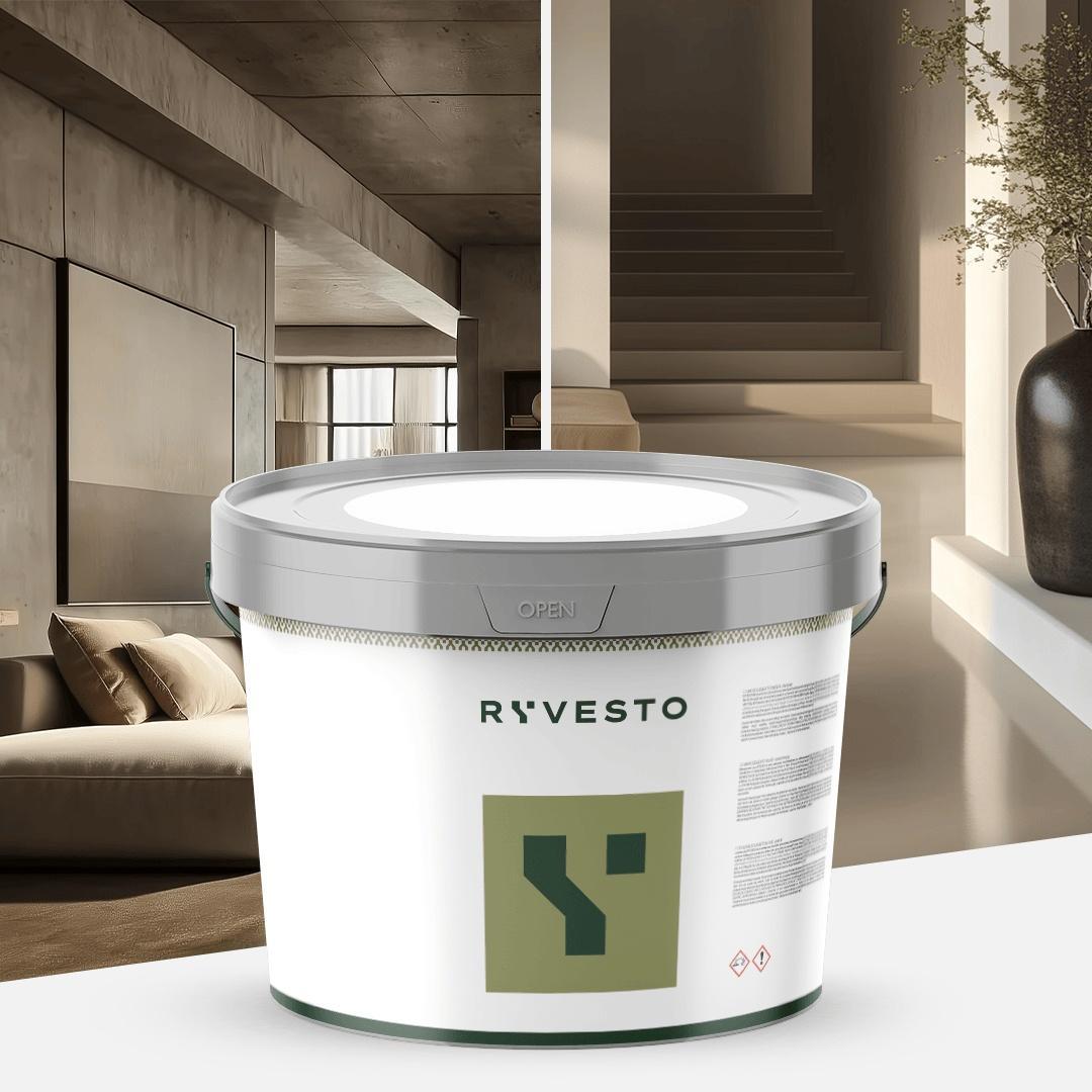ryvesto monokem f - kolor - ral 7006 grigio beige - resina acrilica monocomponente spatolabile - grana fina - kg 5,5 - foto 1
