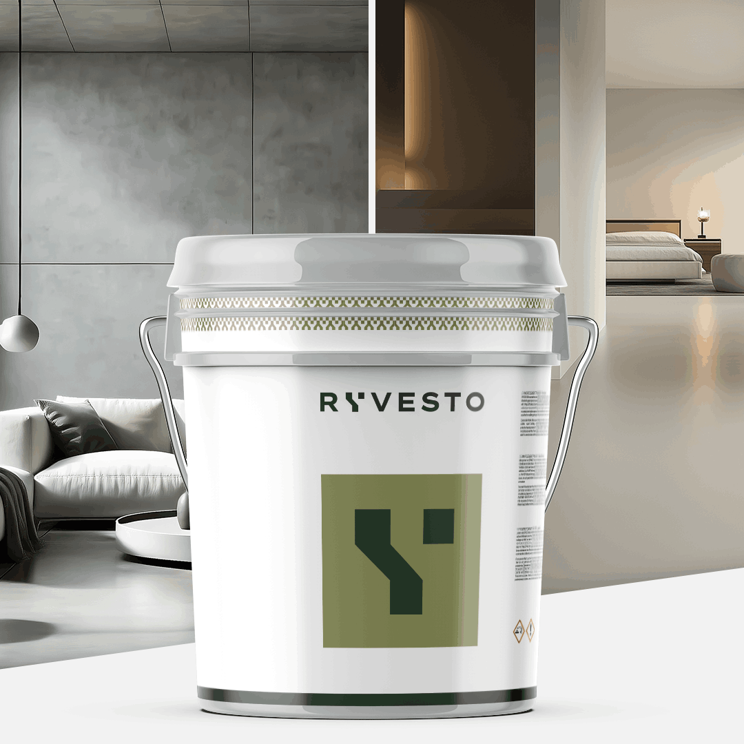 ryvesto monokem f - kolor - ral 9002 bianco grigiastro - resina acrilica monocomponente spatolabile - grana fina - kg 21 - foto 1