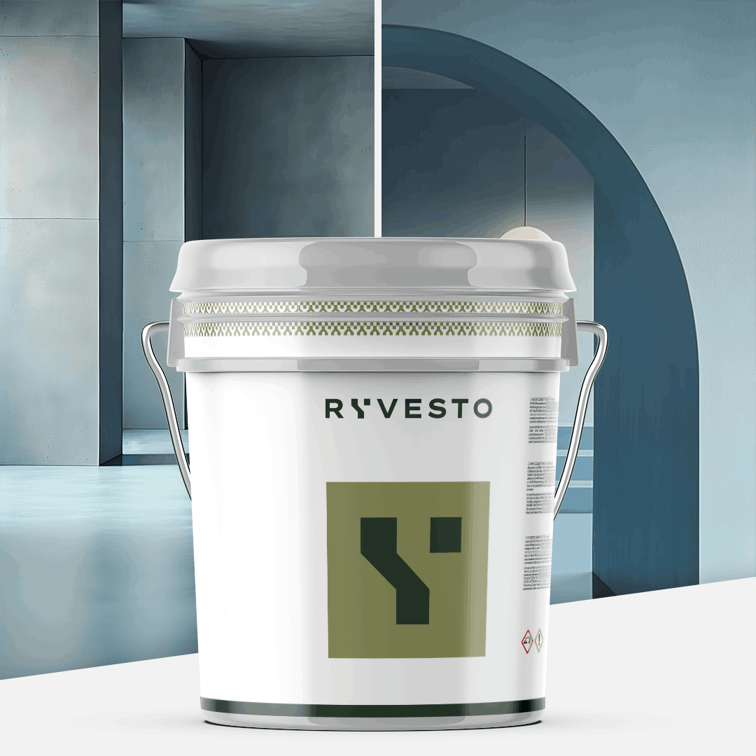 ryvesto monokem g - kolor - ral 5023 blu distante - resina acrilica monocomponente spatolabile - grana grossa - kg 21 - foto 1