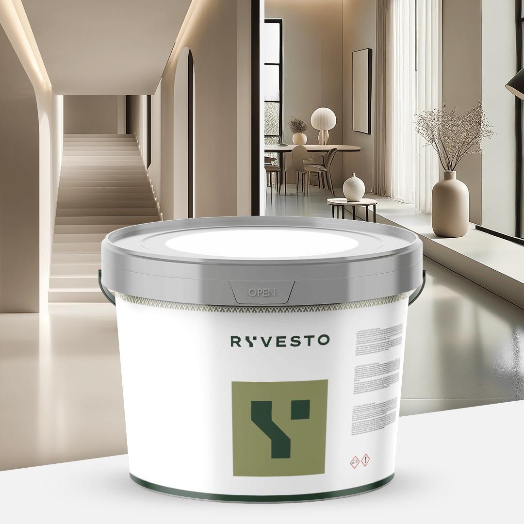ryvesto monokem g - kolor - ral 9001 bianco crema - resina acrilica monocomponente spatolabile - grana grossa - kg 5,5 - foto 1