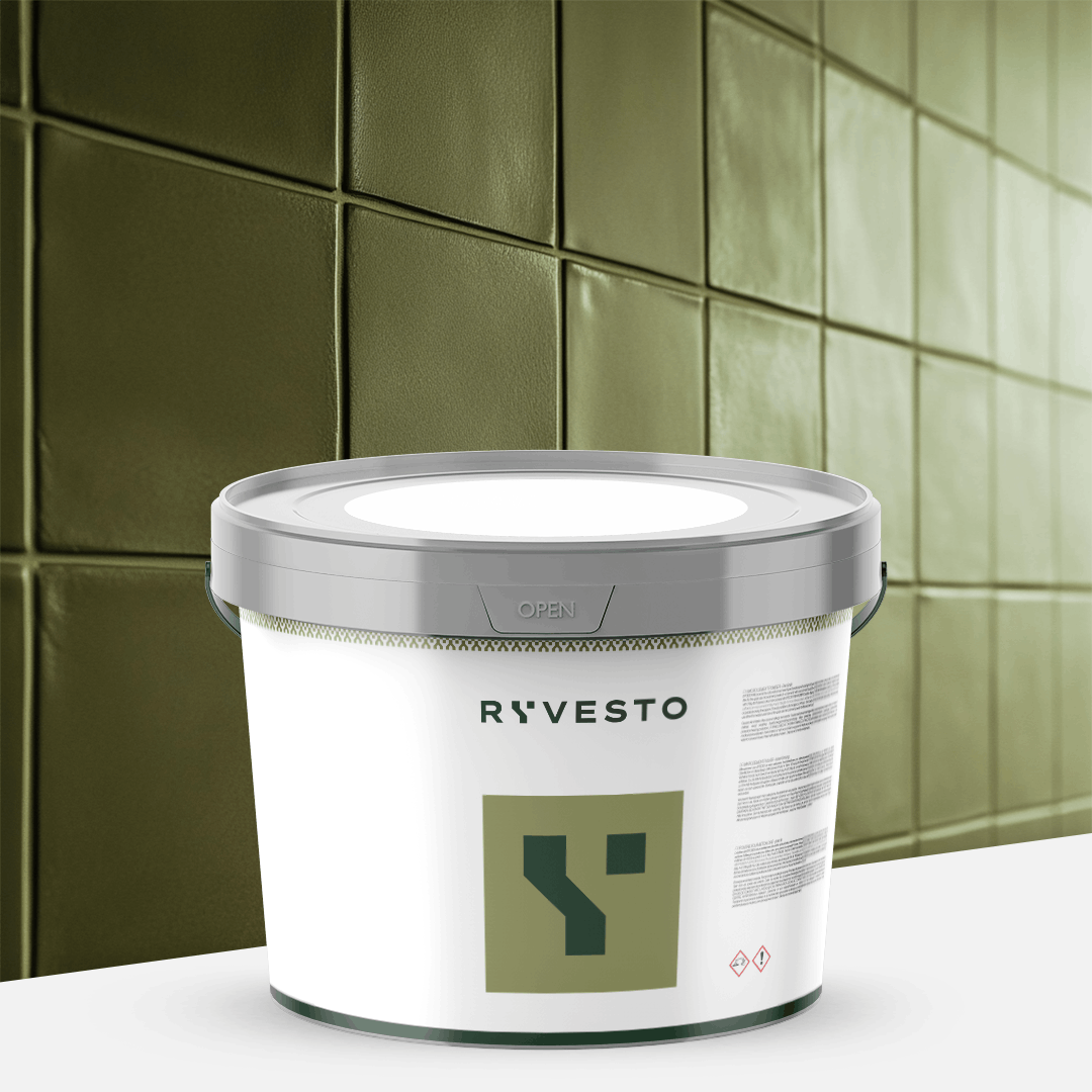 ryvesto waterfinish 1k plus matt - ral 6003 verde oliva - finitura acrilpoliuretanica idrodiluibile monocomponente a base di resine sintetiche modificate - kg 5,5 - foto 1