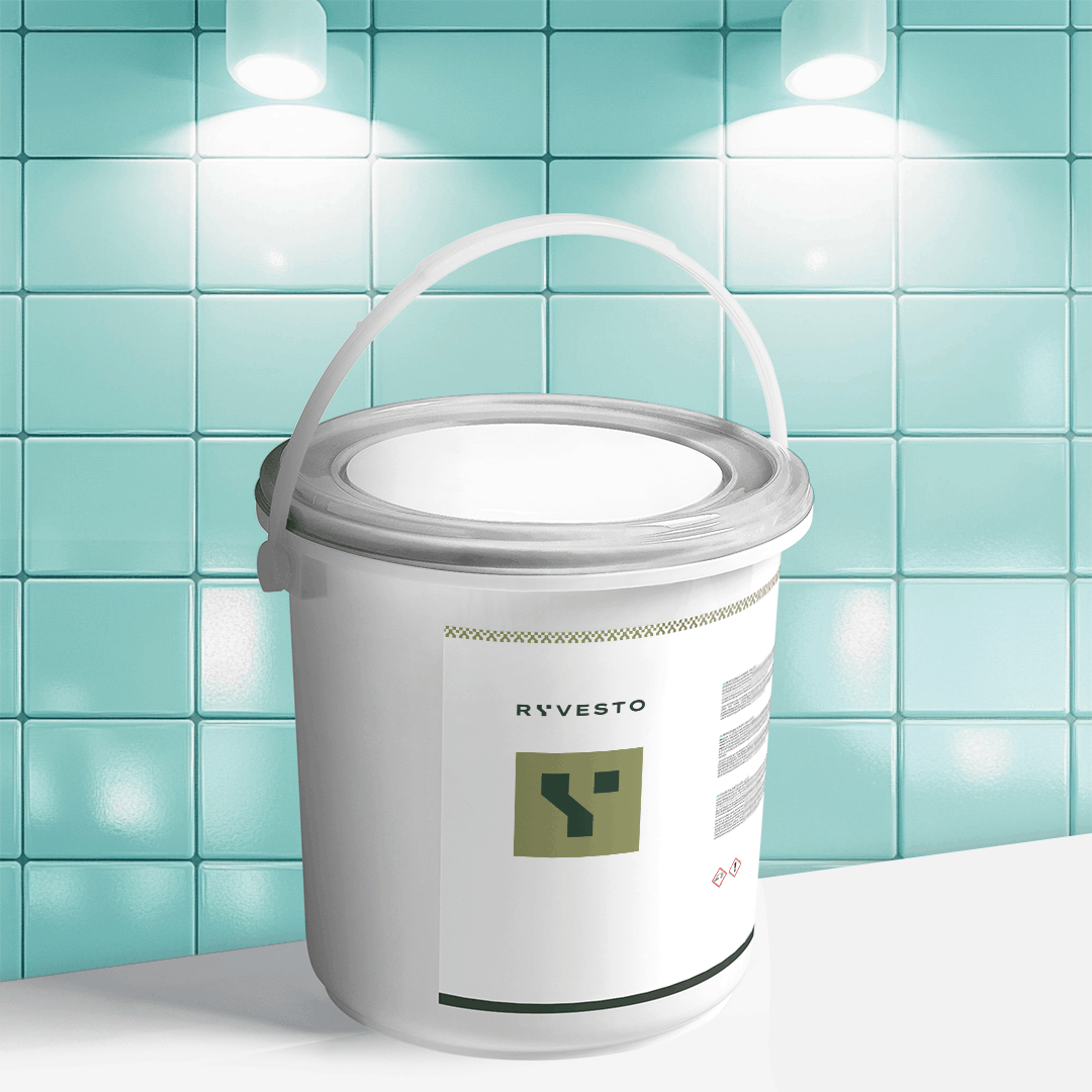 ryvesto waterfinish 1k plus satin - ral 6034 turchese pastello - finitura acrilpoliuretanica idrodiluibile monocomponente a base di resine sintetiche modificate - kg 1,1 - foto 1