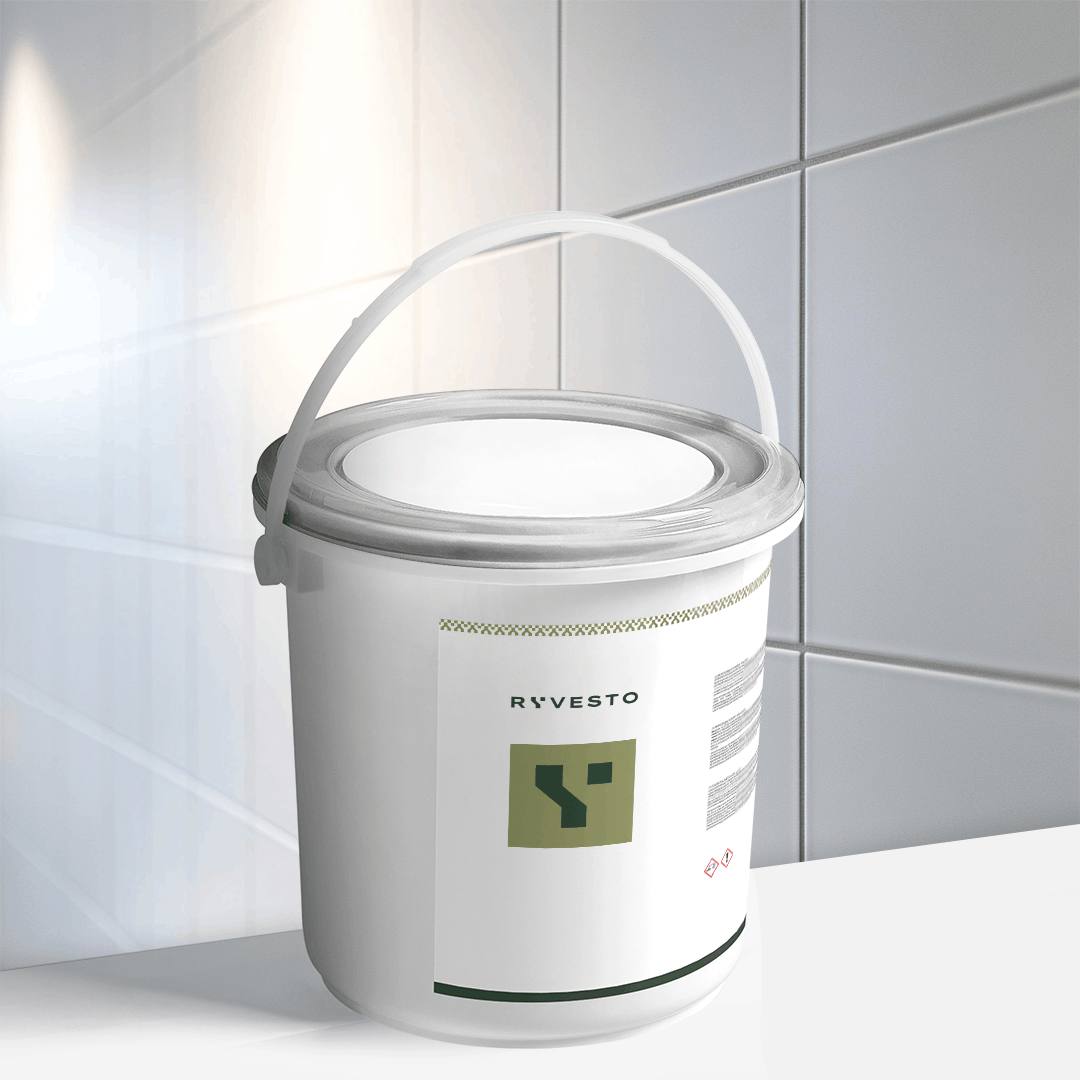 ryvesto waterfinish 1k plus satin - ral 9010 bianco puro - finitura acrilpoliuretanica idrodiluibile monocomponente a base di resine sintetiche modificate - kg 1,1 - foto 1