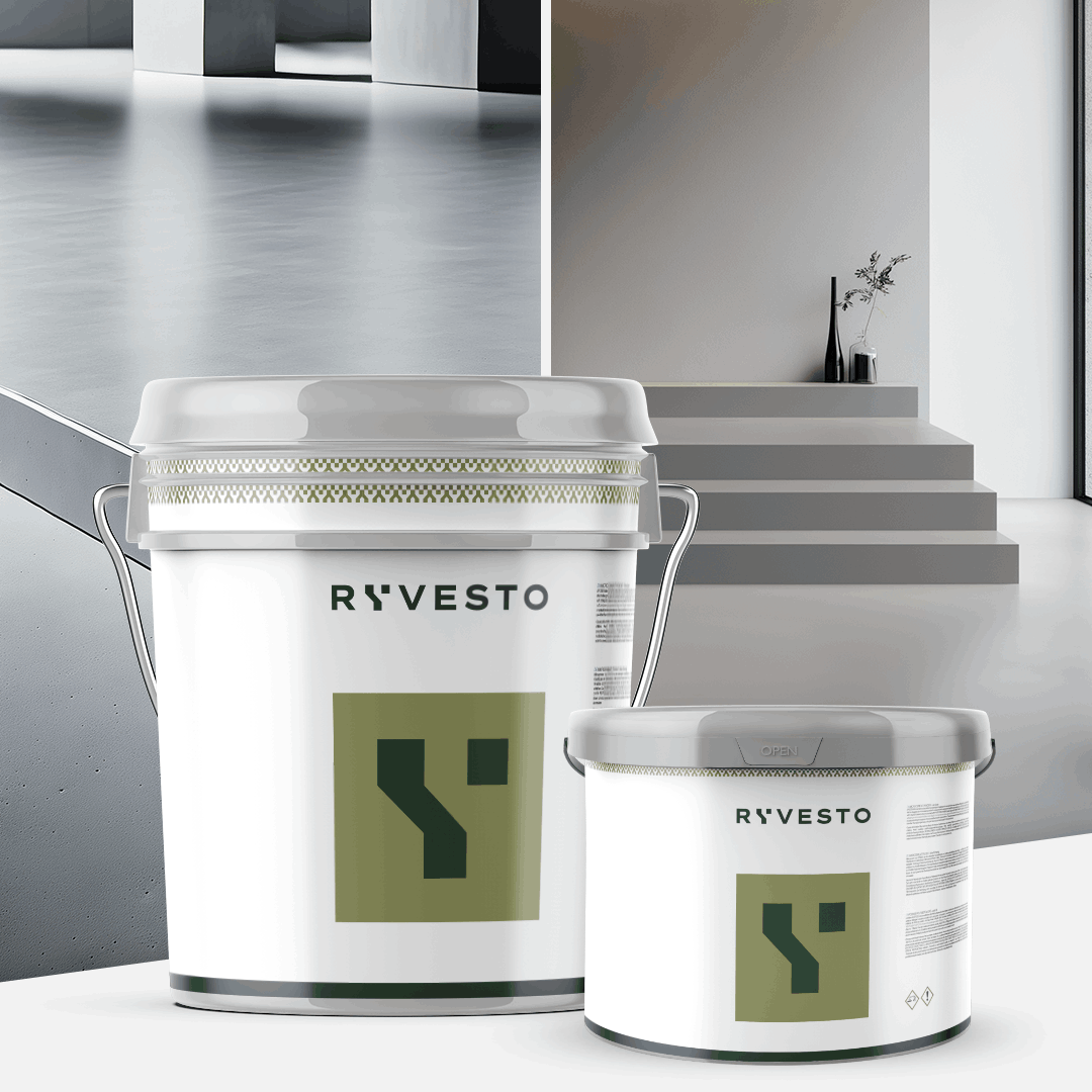 ryvesto waterfinish 2k plus - satin (a+b) - ral 7000 grigio vaio - finitura poliuretanica idrodiluibile bicomponente a base di resine sintetiche modificate - kg 1,2 - a (1,1 kg) + b (0,1 kg) - foto 4