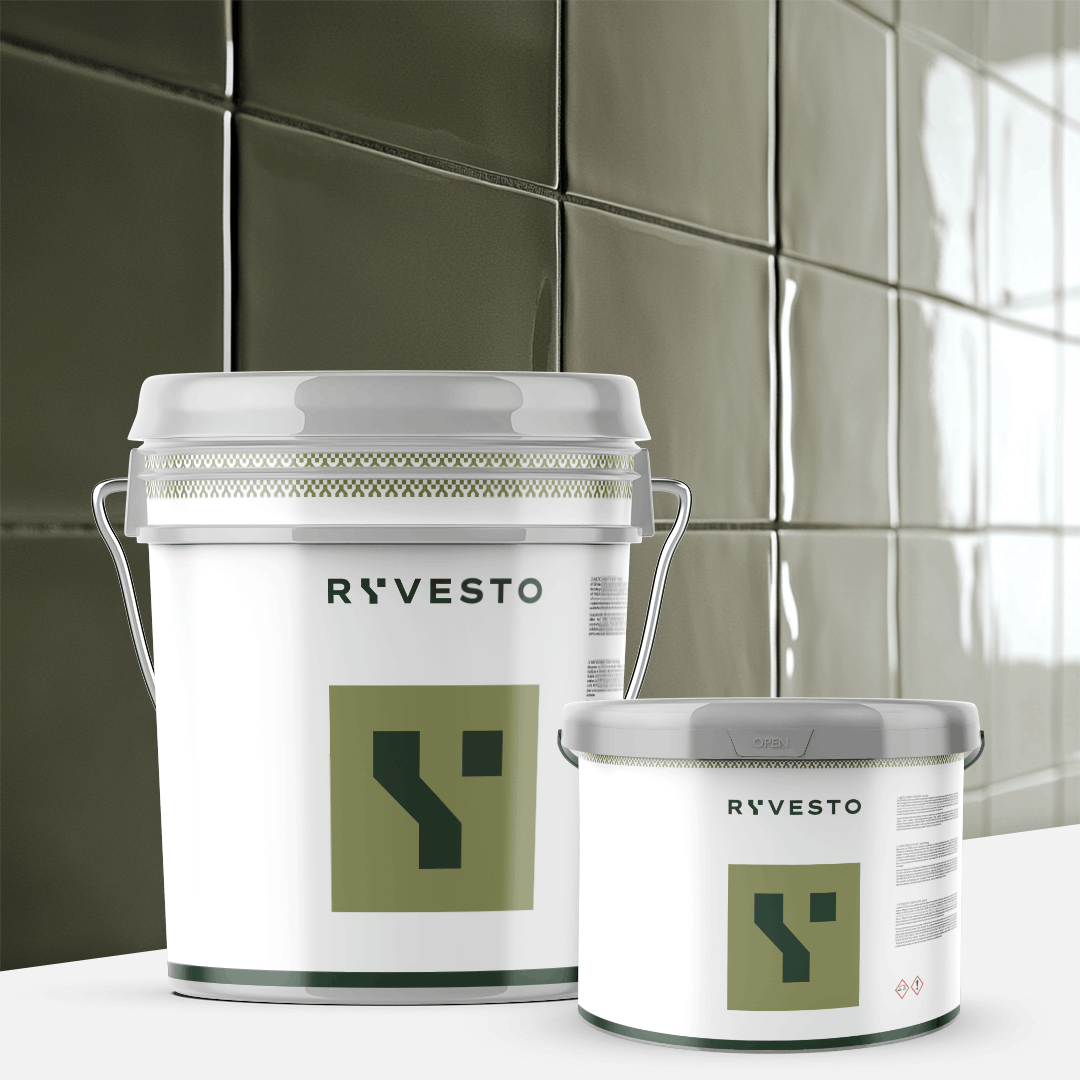 ryvesto waterfinish 2k plus - semi-shiny (a+b) - ral 7003 grigio muschio - finitura poliuretanica idrodiluibile bicomponente a base di resine sintetiche modificate - kg 1,2 - a (1,1 kg) + b (0,1 kg) - foto 1 ryvesto waterfinish 2k plus - semi-shiny (a+b) - ral 7003 grigio muschio - finitura poliuretanica idrodiluibile bicomponente a base di resine sintetiche modificate - kg 1,2 - a (1,1 kg) + b (0,1 kg) - foto 1