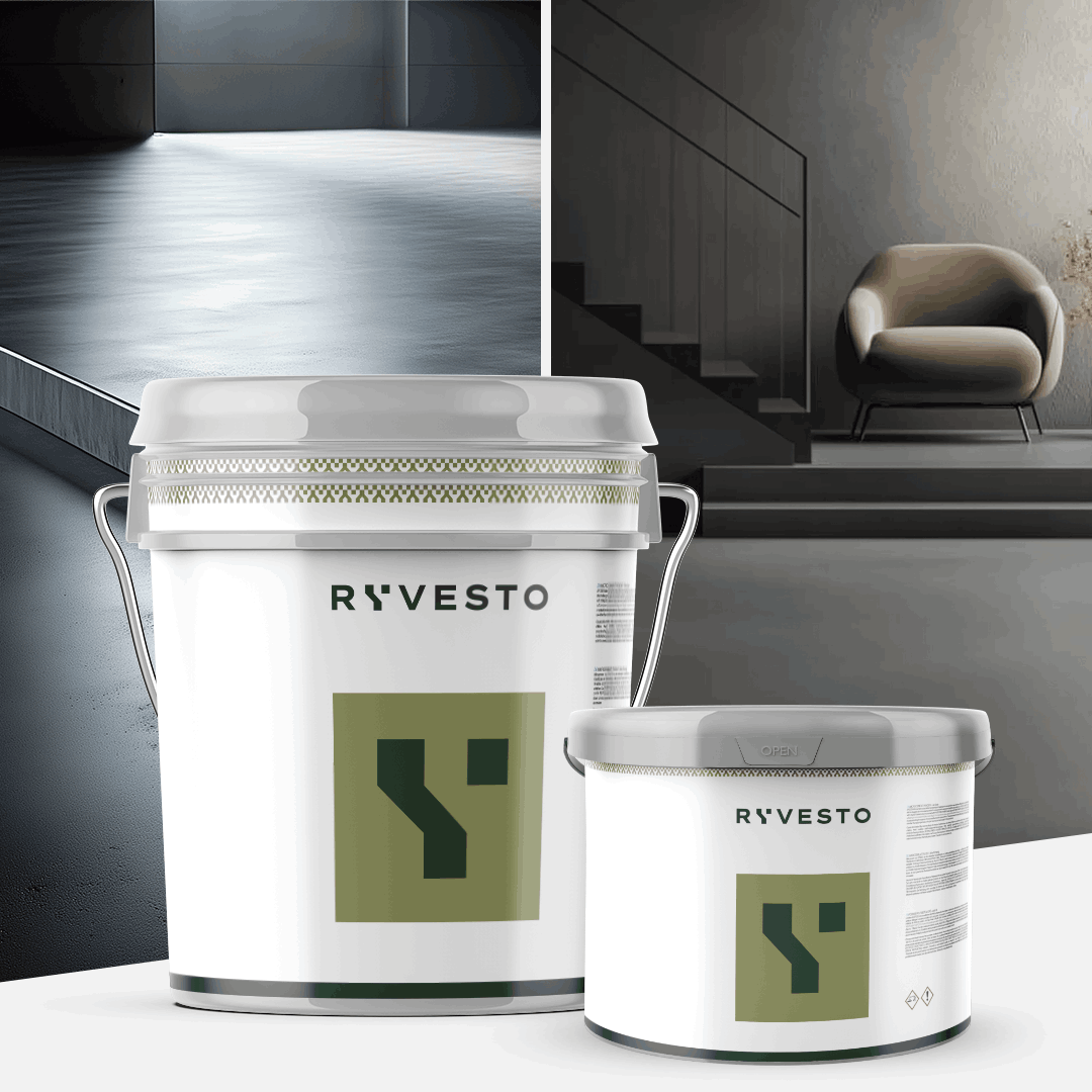 ryvesto waterfinish 2k plus - semi-shiny (a+b) - ral 7012 grigio basalto - finitura poliuretanica idrodiluibile bicomponente a base di resine sintetiche modificate - kg 1,2 - a (1,1 kg) + b (0,1 kg) - foto 4